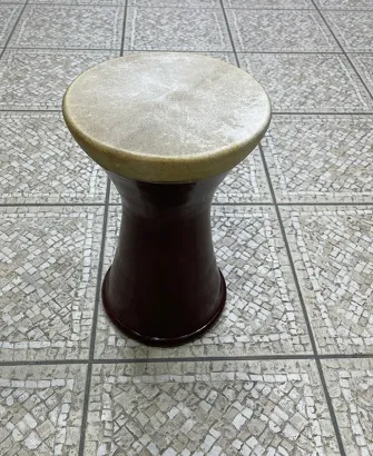 Authentic Clay Dumbek with Natural Skin Head