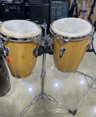 Bongo Drums – Natural Wood Finish