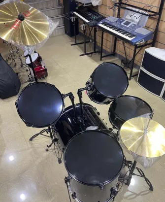 Unbranded 5-Piece Drum Set with Cymbals