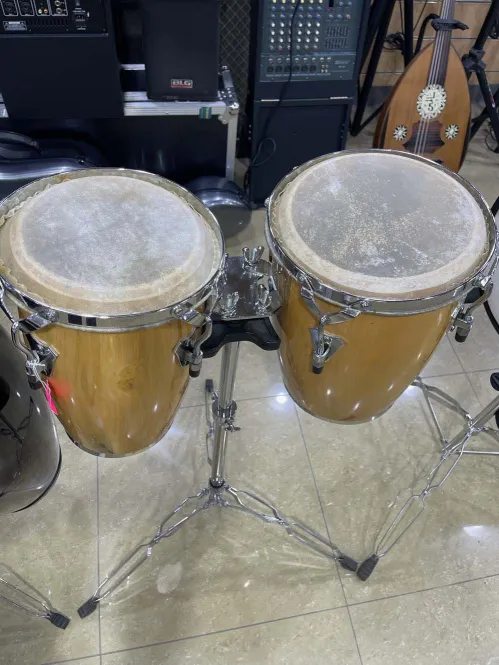 Bongo Drums – Natural Wood Finish