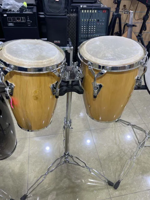 Bongo Drums – Natural Wood Finish