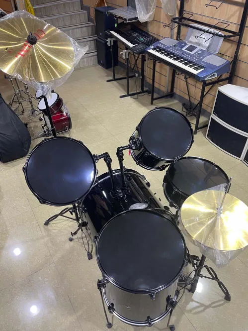 Unbranded 5-Piece Drum Set with Cymbals
