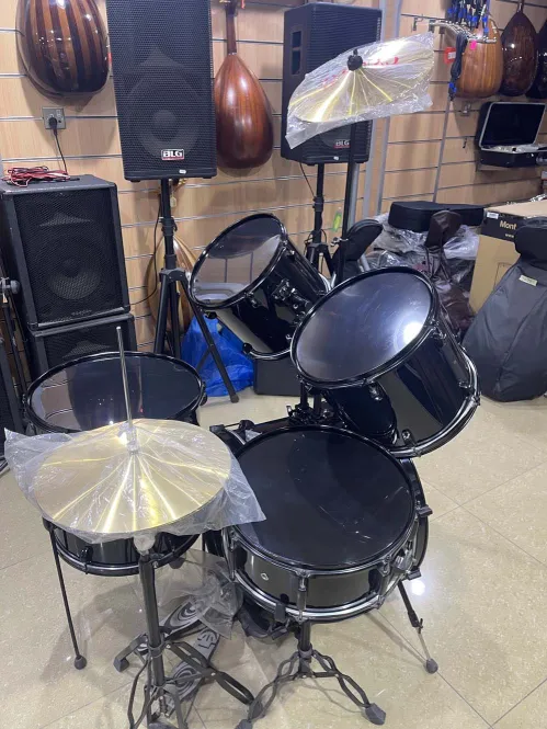 Unbranded 5-Piece Drum Set with Cymbals