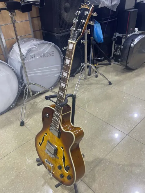 Starsun Electric Guitar – Semi-Hollow Body (Sunburst Finish)